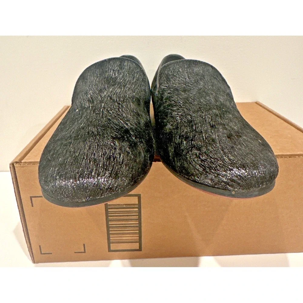 Giorgio Brutini Men Size 9.5M Glitter Shimmer Fabric Smoking Loafers Shoes Black